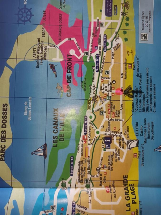 Le Victoria'S Beach Barcares - Parking Prive - Direct Plage - 5 Minutes A Pied Du Lydia - 3 Personnes Le Barcarès Εξωτερικό φωτογραφία