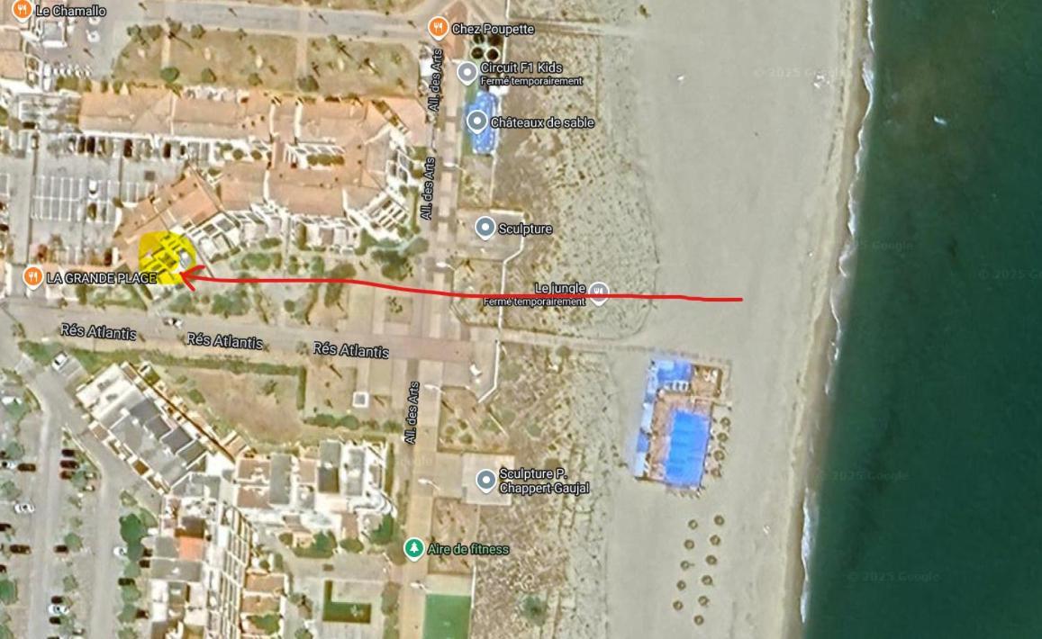 Le Victoria'S Beach Barcares - Parking Prive - Direct Plage - 5 Minutes A Pied Du Lydia - 3 Personnes Le Barcarès Εξωτερικό φωτογραφία